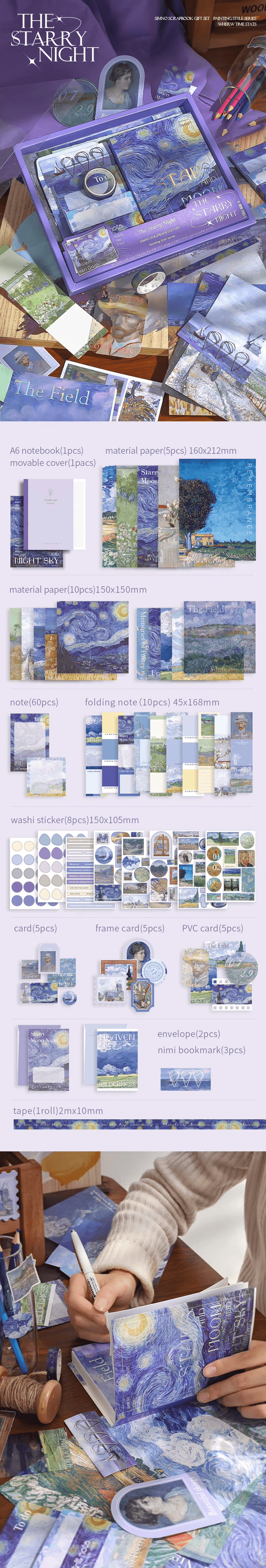 Scrapbook Gift Box Kit | Starry Night