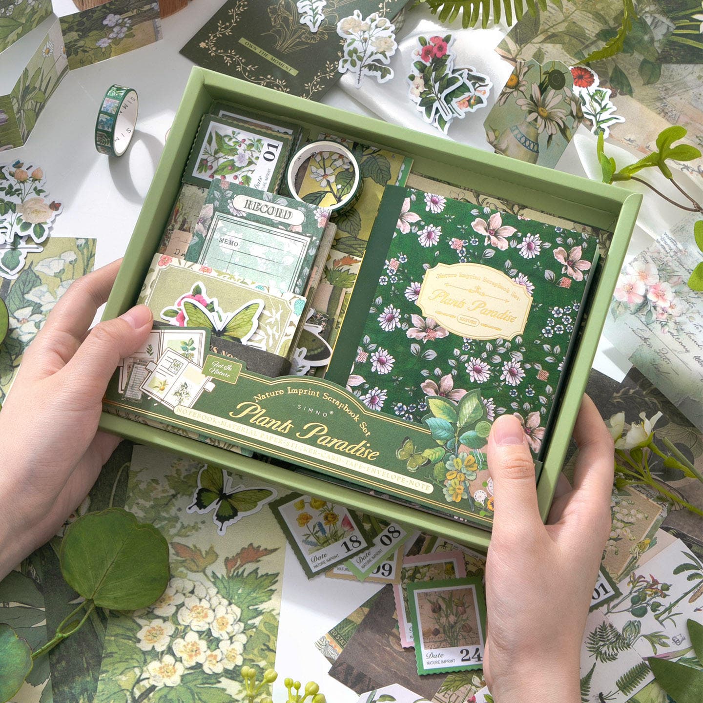 Scrapbook Gift Box Kit | Plants Paradise - Image 1