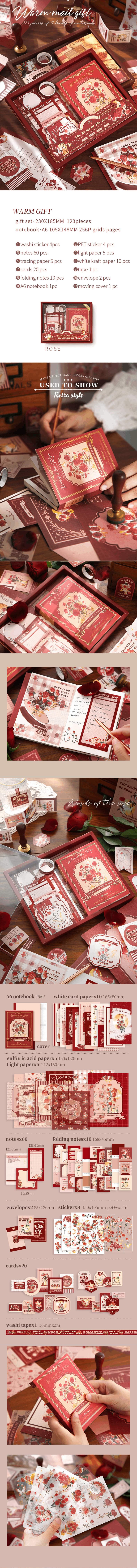 Scrapbook Gift Box Kit | Rose