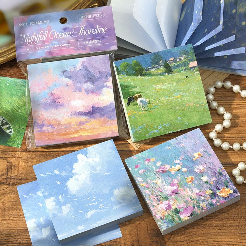 Nature Poem Aesthetic Memo Pad - Image 1
