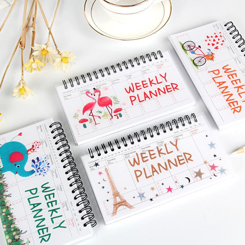 Cartoon Weekly Planner Flip Notepad (50 Sheets) - Image 1